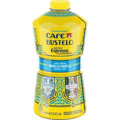 Café Bustelo Vanilla Flavored Iced Coffee, Limited Edition Game Day Design, 40-Oz. Bottles (Pack of 6)