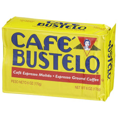 Cafe Bustelo Espresso Ground Coffee, 6 OZ Brick, 12 Count Case